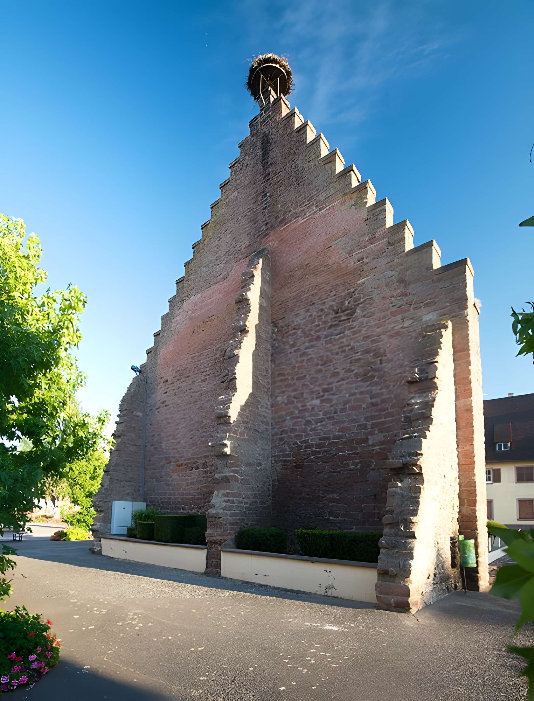 Vestiges du relais de poste à Ostheim 