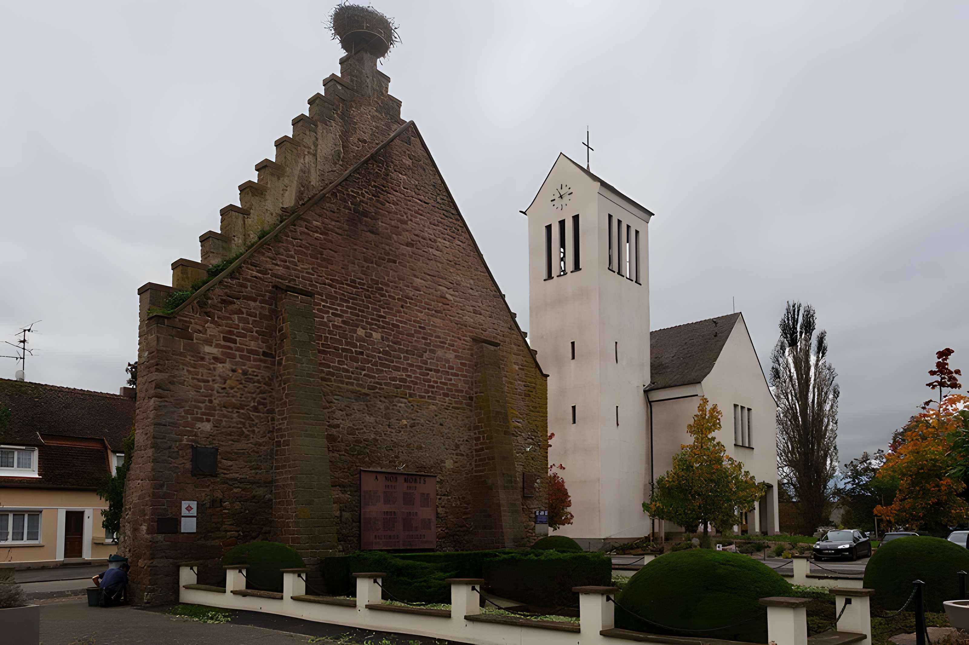 Vestiges du relais de poste à Ostheim