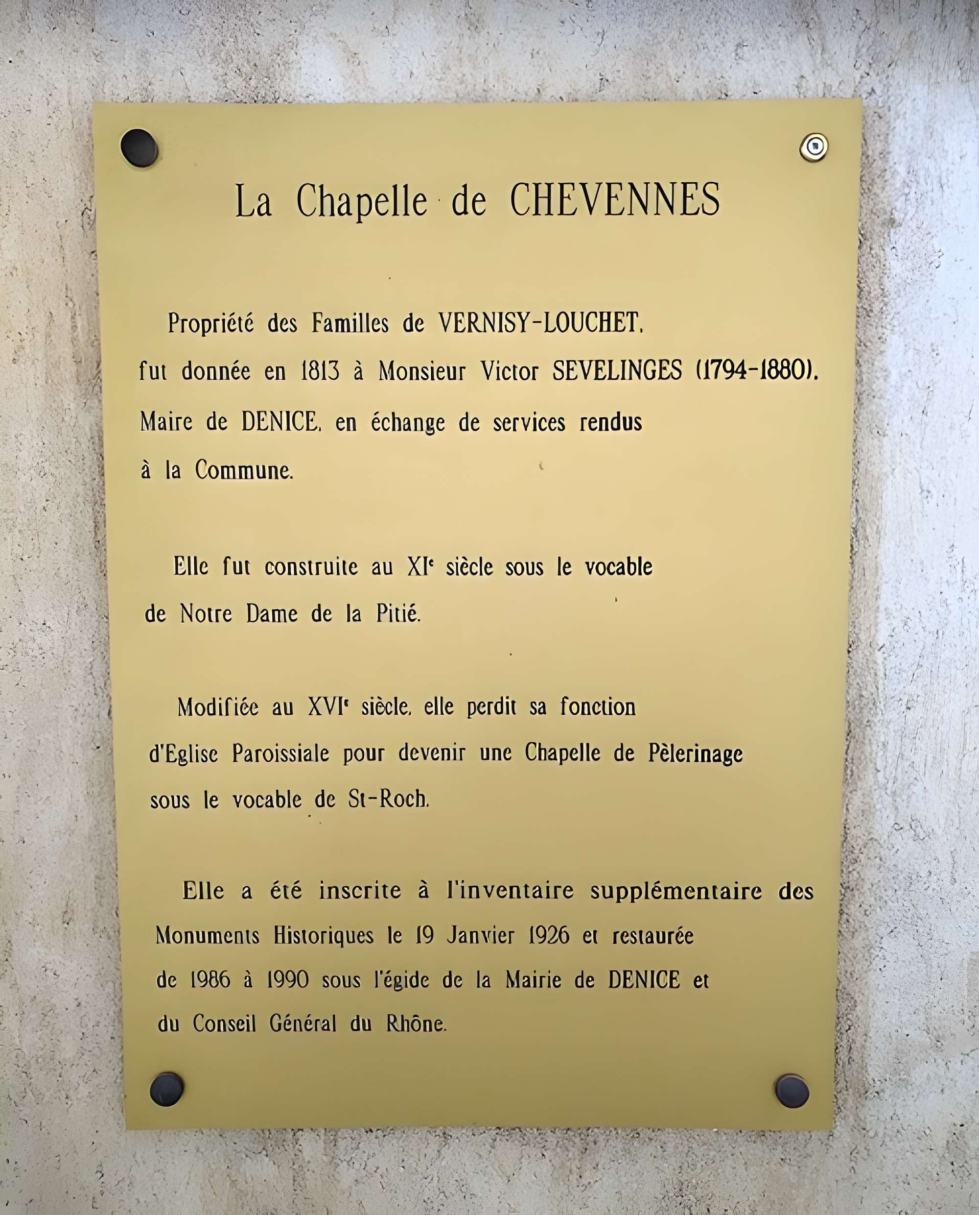 Chapelle de la Bienheureuse-Vierge-Marie-de-Pitié de Chevènes