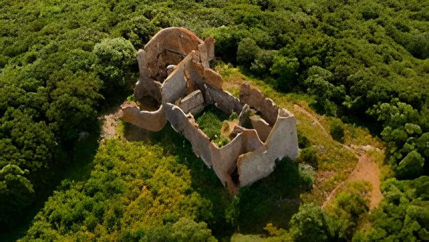 Château de Covasina vue aérienne