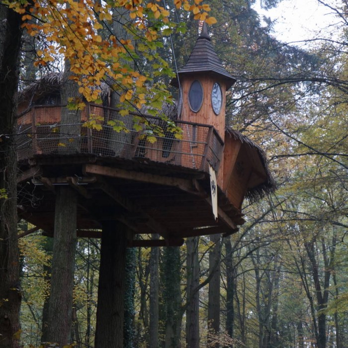 Photo de Domaine de la Grande Noë, cabanes dans les arbres