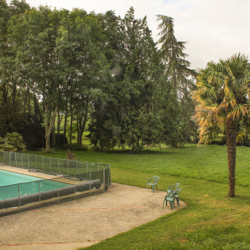 vue sur la piscine