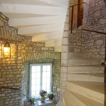 escalier Manoir de Savigny