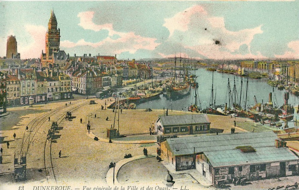 Port maritime de Dunkerque en 1900 : Où sont les formes de radoubes ?
