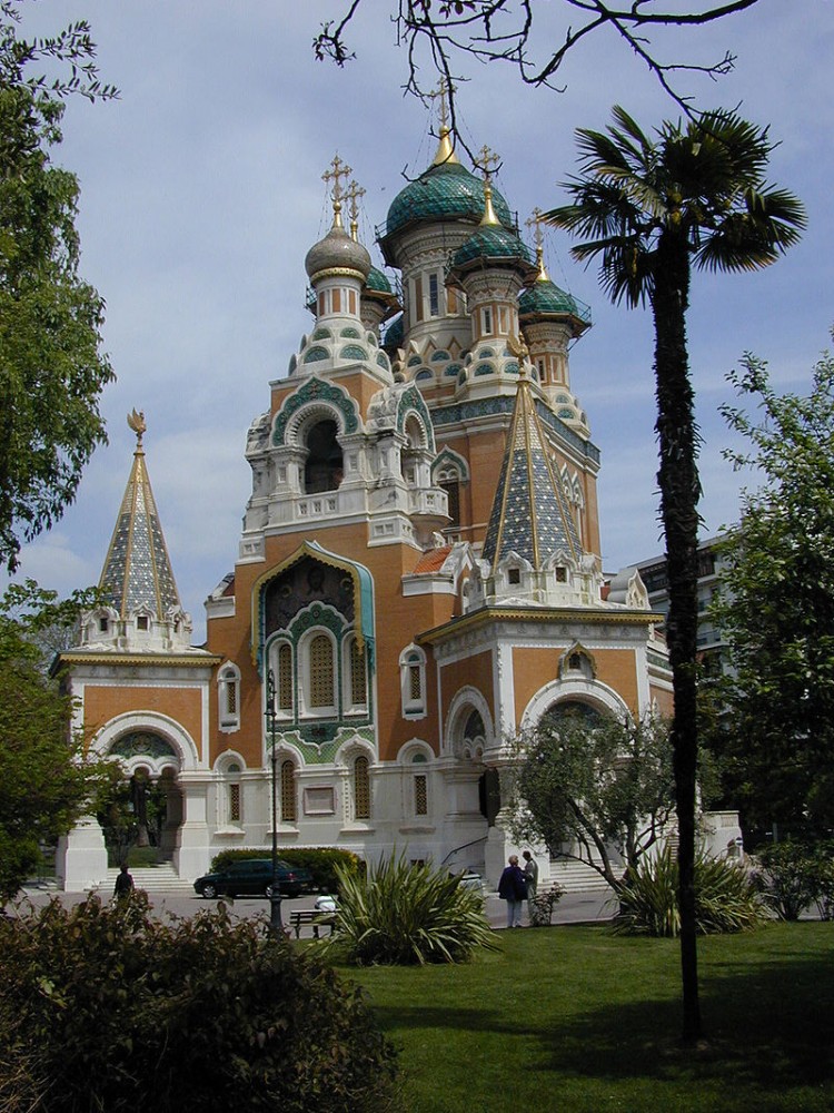 La Cathédrale Orthodoxe Russe Saint-Nicolas à Nice est l'une des plus importantes hors de Russie. (Crédit photo : BertS sur Wikipédia)