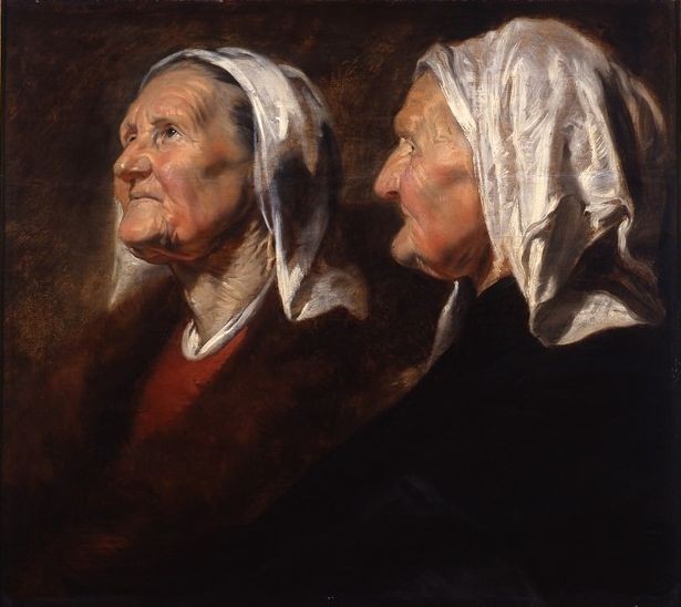 Jacob Jordaens : Têtes de vieille femme, vers 1620 (Musée des beaux-arts de Nancy). Domaine public