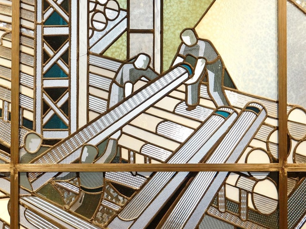 Musée des Arts décoratifs de la ville de Paris : Vitrail Art déco (Crédit photo : Jean-Pierre Dalbéra sur Wikipédia)